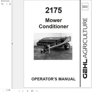 GEHL 2175 Operators Manual 906635A