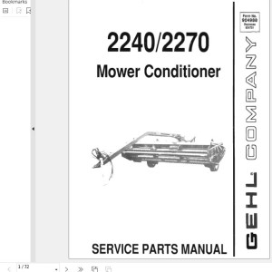 GEHL 2240 2270 Service Parts Manual 904988A
