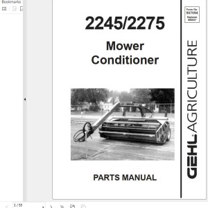 GEHL 2245 2275 Parts Manual 907094A
