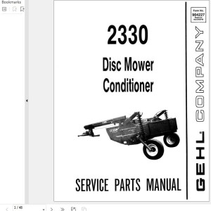 GEHL 2330 Service Parts Manual 904227A