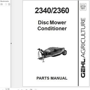 GEHL 2340 2360 Parts Manual 907146A