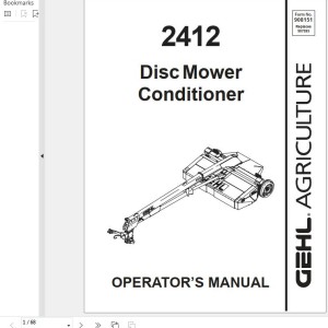 GEHL 2412 Operators Manual 908151A