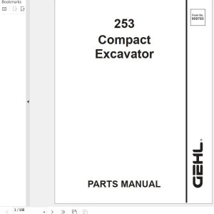 GEHL 253 Parts Manual 909785A