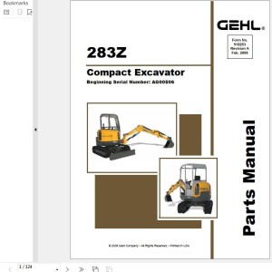 GEHL 283Z Parts Manual 918253A