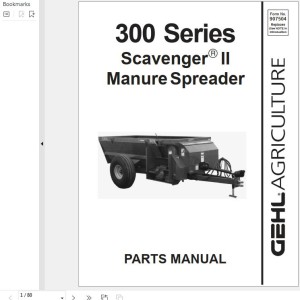 GEHL 300 Series Parts Manual 907504A