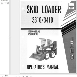 GEHL 3310 Gasoline 3410 Diesel Operators Manual 903666A
