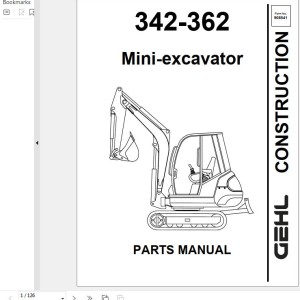 GEHL 342 362 Parts Manual 908541A