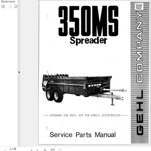 GEHL 350MS Service Parts Manual 901650A