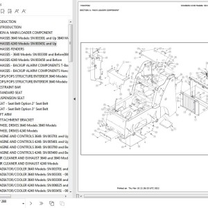 GEHL 3640E 3840E 4240E Parts Manual 917161