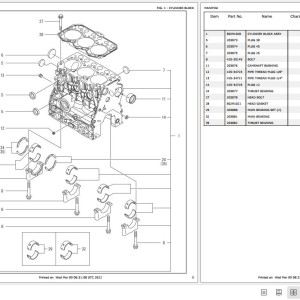 GEHL 3TNV74F-SPBV Engine Parts Manual 50940298