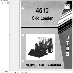 GEHL 4510 Service Parts Manual 904059A