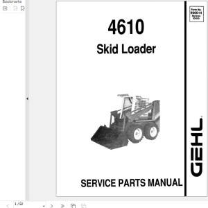 GEHL 4610 Service Parts Manual 906014A