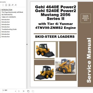 GEHL 4640E Power2 5240E Power2 Service Manual 50950037