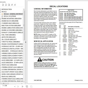 GEHL 480 Parts Manual 918116
