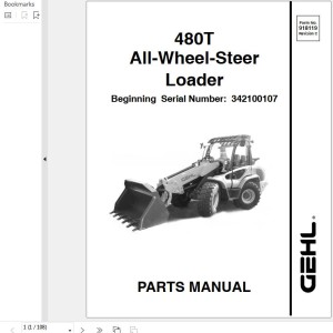 GEHL 480T Parts Manual 918119C