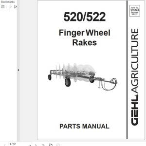 GEHL 520 522 Parts Manual 909874A