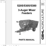 GEHL 5205 5305 5380 Parts Manual 909916B