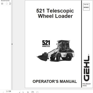 GEHL 521T Operators Manual 909883A