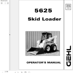 GEHL 5625 Operators Manual 907248A