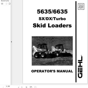 GEHL 5635 6635 Series Operators Manual 907283D