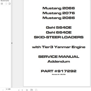 GEHL 5640E 6640E Service Manual 917292b