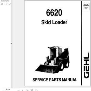 GEHL 6620 Service Parts Manual 904513A
