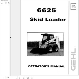 GEHL 6625 Operators Manual 907268A