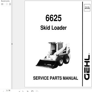 GEHL 6625 Service Parts Manual 904396A
