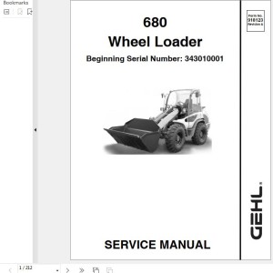 GEHL 680 Service Manual 918123A