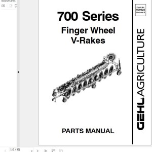 GEHL 700 Series Parts Manual 909923B