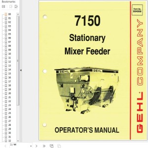 GEHL 7150 Operators Manual 904999A