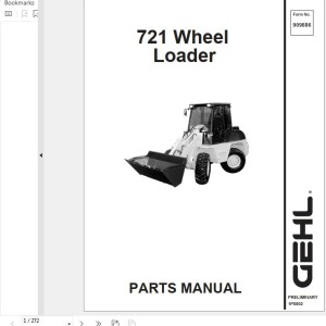 GEHL 721 Parts Manual 909886A