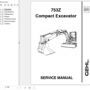 GEHL 753Z Service Manual 918164
