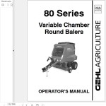 GEHL 80 Series Operators Manual 918095B