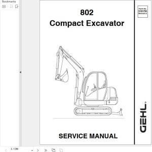 GEHL 802 Service Manual 918158A