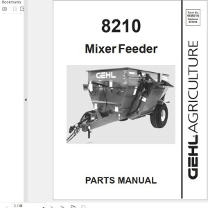 GEHL 8210 Parts Manual 908016A
