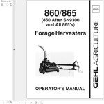 GEHL 860 865 Operators Manual 904967A