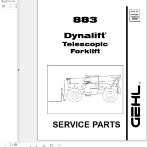 GEHL 883 Parts Manual 907365A