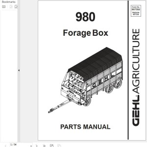 GEHL 980 Parts Manual 907592A