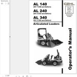 GEHL AL140 AL240 AL340 Operators Manual 918441A