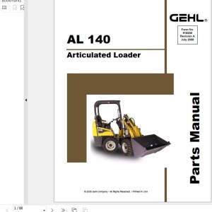 GEHL AL140 Parts Manual 918256A