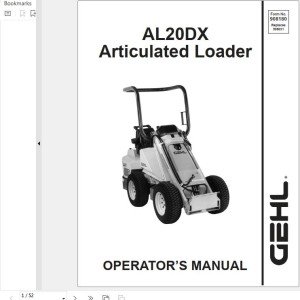 GEHL AL20 DX Operators Manual 908180A