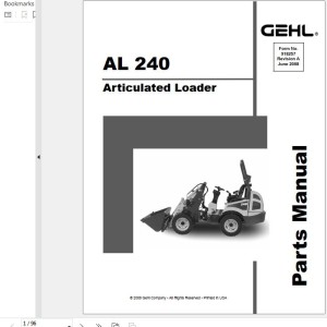 GEHL AL240 Parts Manual 918257A