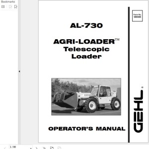 GEHL AL730 Operators Manual 908448A
