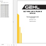 GEHL ALT 950 145 V PLUS D ST4 S1 Repair Manual 647829