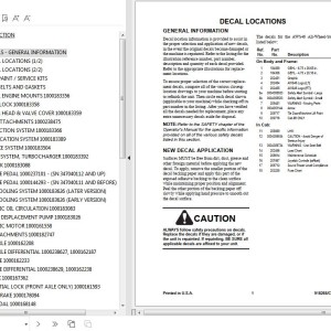 GEHL 280 Parts Manual 918113