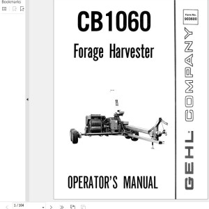 GEHL CB1060 Operators Manual 903600A