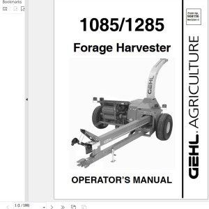 GEHL CB1085 CB1285 Operators Manual 908156C
