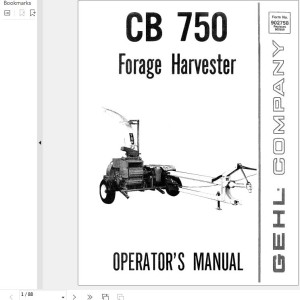 GEHL CB750 Operators Manual 902758A