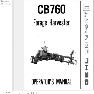 GEHL CB760 Operators Manual 903469A